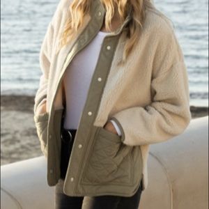 Z Supply Cannon Quilted Sherpa Jacket - Size XS